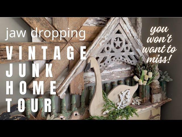 Home Tour | Amazing Use of Architectural Salvage, Vintage, & Farm Junk | Black Barn Vintage