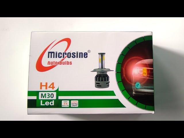 microsine H4 Led bulb AC/DC suitable for Car and bike #microsine #led #funny