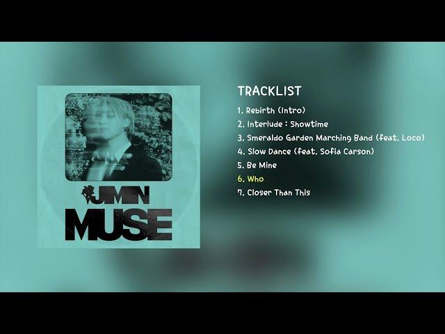 [Full Album] J I M I N (지민) - M U S E | PLAYLIST