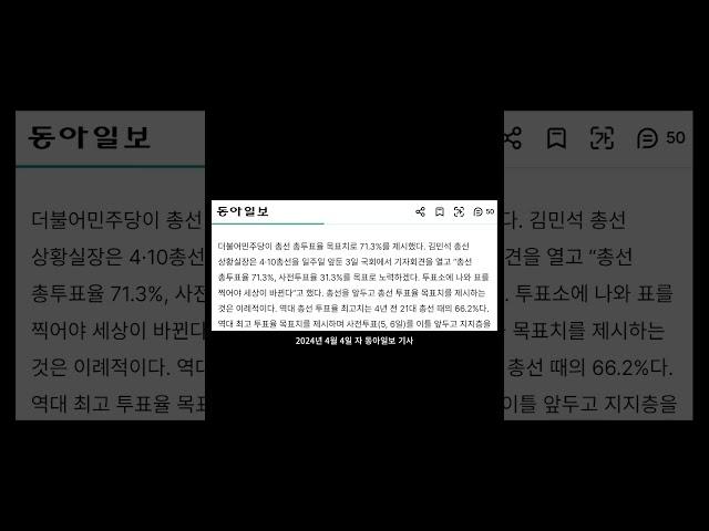 부정 선거 의혹: 민주당 김민석 사전 투표율 31.3% 예측, 소수점까지 정확한 족집게!!