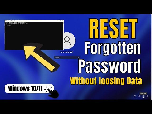 How To Reset Forgotten Password In Windows 10/11 Without Losing Data | Without Disk & USB