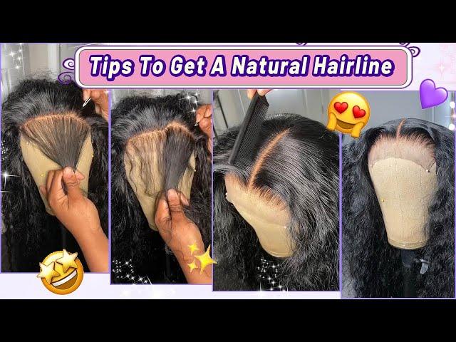 Useful Tips Steps To Get A Natural Hairline | Pluck Lace Wig | Hair Tutorial #Elfinhair