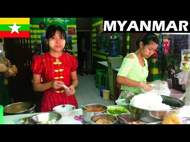  Myanmar Traditional Breakfast Food Tour in Yangon Streets