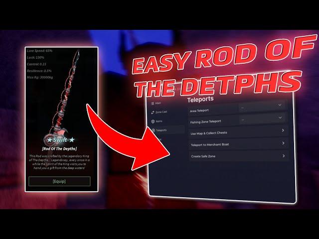 EASY ROD OF THE DEPTHS ROBLOX TELEPORT FISCH SCRIPT