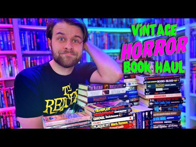 I Bought All the Vintage Horror Books! (GIANT Book Haul)