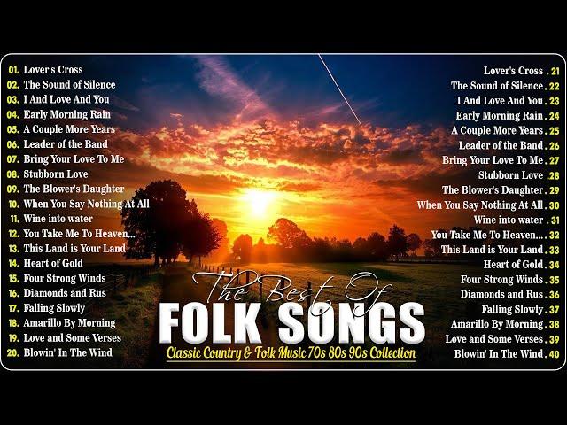 Old Country Folk Songs  Classic Country Folk Music Collection  Folk Songs Official