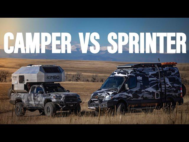 TRUCK CAMPER vs SPRINTER VAN | Which is better?