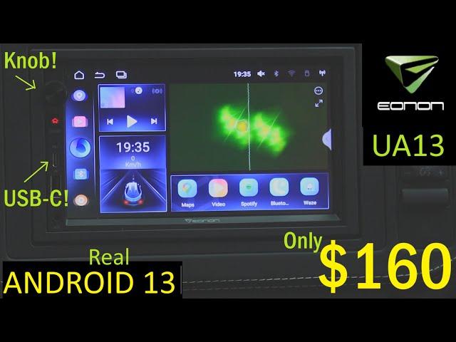 Excellent 2024 Eonon UA13 Best Budget Car Android 13 Head Unit with Volume Knob