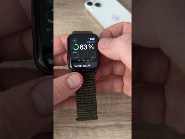 How to find out the maximum battery capacity on an apple watch? #apple #chips #iphone