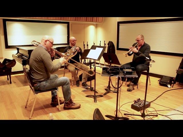 Factory Seconds brass trio performs J.S. Bach's Sinfonia no. 1 in IPR's Studio A