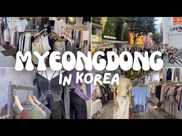 SHOPPING IN KOREA  | Myeongdong shopping&food street | korea vlog-Seoul KOREA