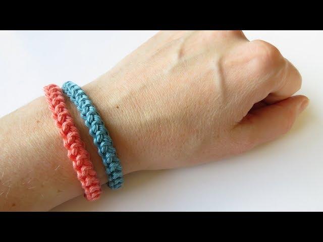 Crochet Cord Bracelet - How To