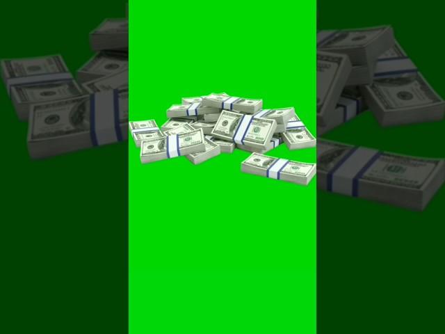 Dollar  Stack falling animation green screen video #dollar #falling #greenscreen  #chromakey#shorts