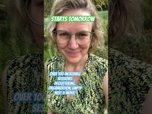 Get Organized HQ Virtual Summit 2023 goes live tomorrow! #emptynest #declutter #organization