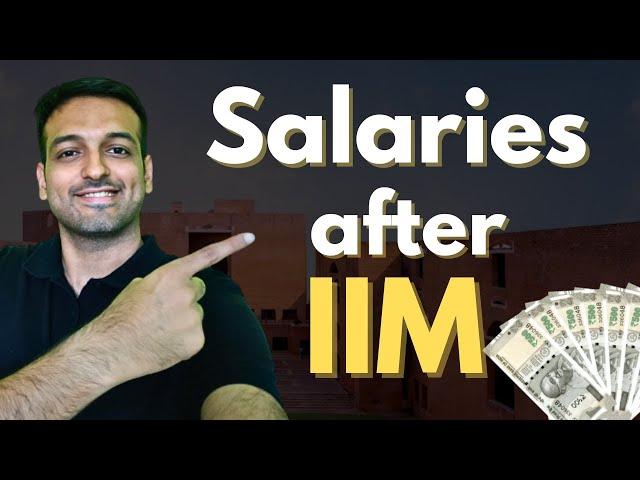 In hand salaries after MBA from IIMs