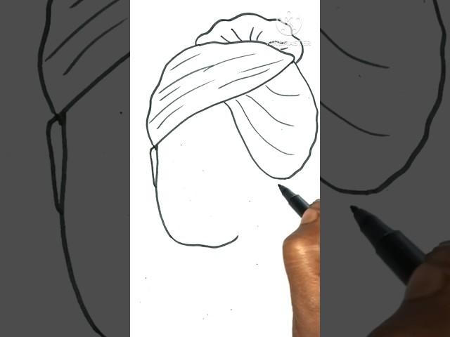 Swami Vivekanand outline drawing #drawing #shorts #vivekananda