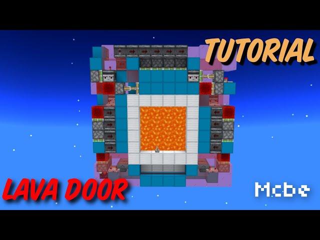 MCBE Simple Smallest 4x4 Lava Door Tutorial