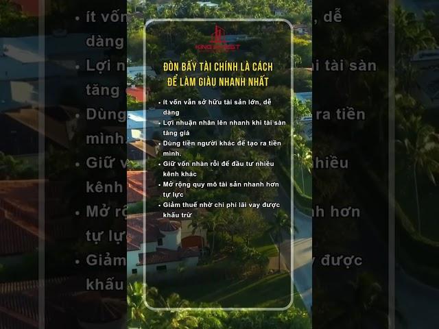 ĐÒN BẤY TÀI CHÍNH LÀ CÁCH ĐỂ LÀM GIÀU NHANH NHẤT #canho #batdongsan2025 #canhodep #batdongsan #bđs