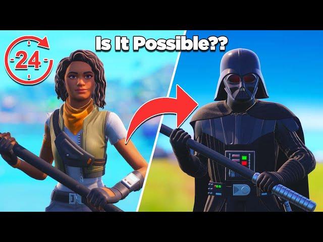 Is It Possible to Unlock Darth Vader in 24 Hours Without Buying Any Tiers?? - Fortnite Experiment