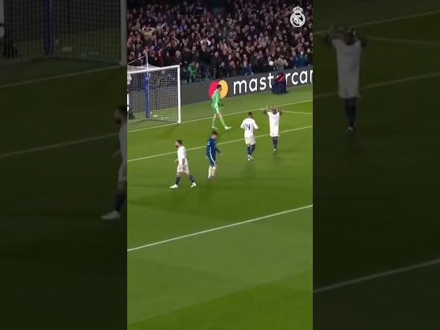 Thibault Courtois vs Chelsea #realmadrid #shorts #championsleague #courtois #halamadridtv