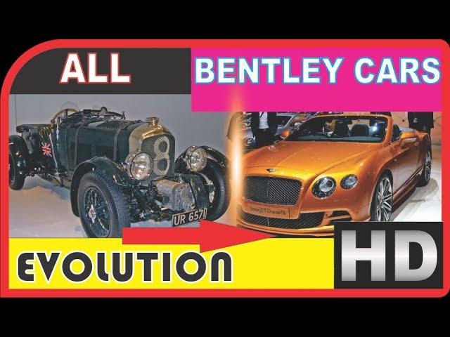 All Time Bentley Cars Evolution