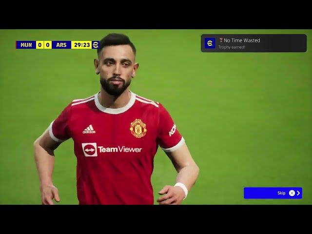 No Time Wasted  trophy. eFootball 2023 on PS5. (Trophy Tip in description)