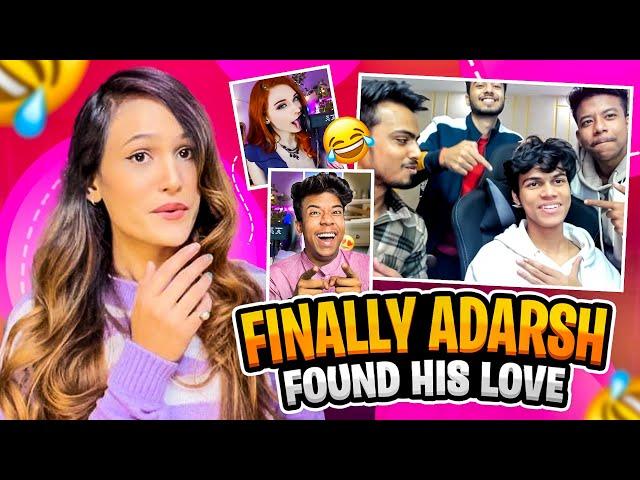 UFFF Inki Flirting ! || Funny Reaction On @adarshuc  Omegle Funny Video