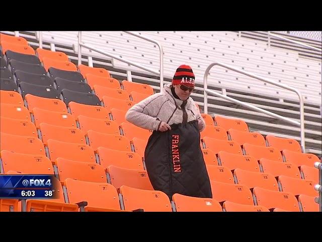 Aledo soccer teams see snow during games