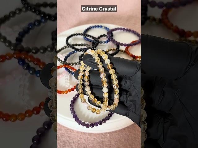 Natural Citrine Crystal Healing Bracelet for Abundance, Joy, and Confidence – Handmade Jewelry