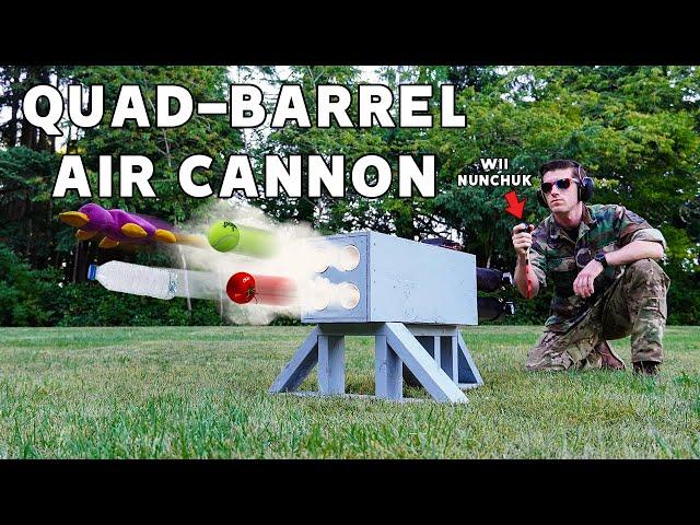 Quad Barrel Air Cannon Helps Me Make Pasta Sauce