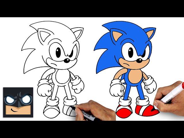 How To Draw Sonic the Hedgehog | Step By Step Tutorial