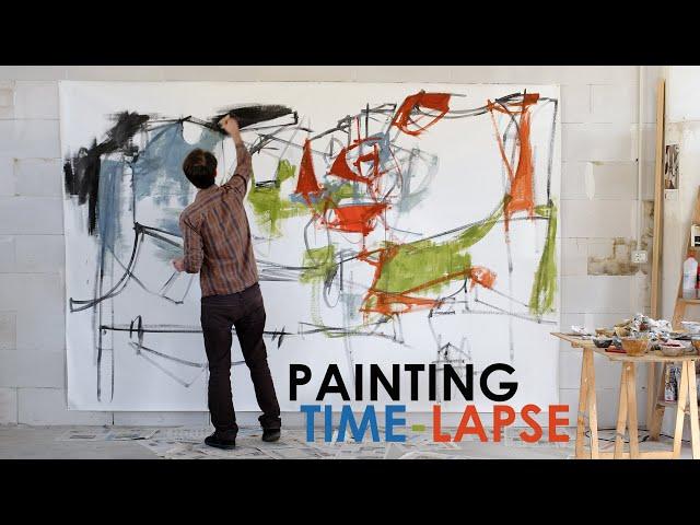 Painting Time Lapse - Francesco D'Adamo (Abstract Expressionism, Lyrical Abstraction)