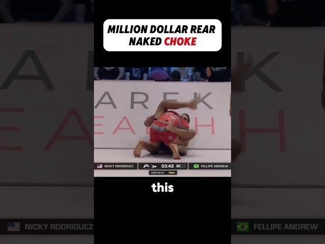 He Won a Million Dollars with His Rear Naked Choke #shorts