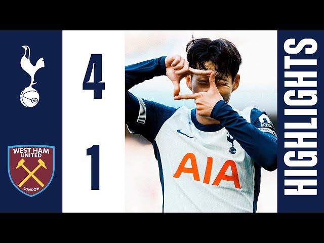 Son returns as Spurs HAMMER Irons // Tottenham Hotspur 4-1 West Ham // PREMIER LEAGUE HIGHLIGHTS