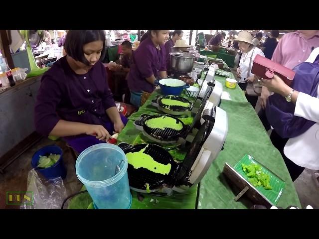 泰式椰子饼卷 椰子饼  泰國美食 泰國路邊小吃 路邊小吃 泰囯小吃 Thai Street Food