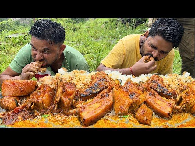 EPIC GADWALI PORK EATING CHALLENGE | MUKBANG SPICY PORK CURRY WITH |HUNGRY GADWALI EATING CHALLENGE