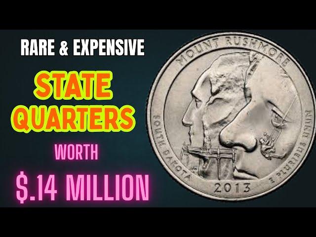 Top 5 Most Valuable State Quarter Dollar Coins Worth Over $.12 Million| Rarest USA Quarter Coins