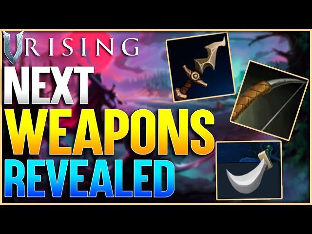 V Rising NEW Weapons REVEALED! Rapier, Longbow, & Necromancy Dagger!