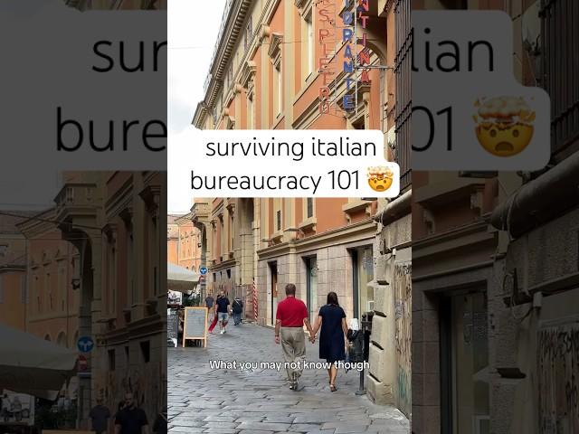 how to survive italian bureaucracy  is italy an expat-friendly country? p.3 #shorts