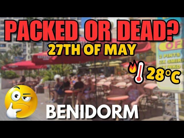 Is Benidorm Buzzing or a Ghost Town?!┃HOT 28°C Today! ️