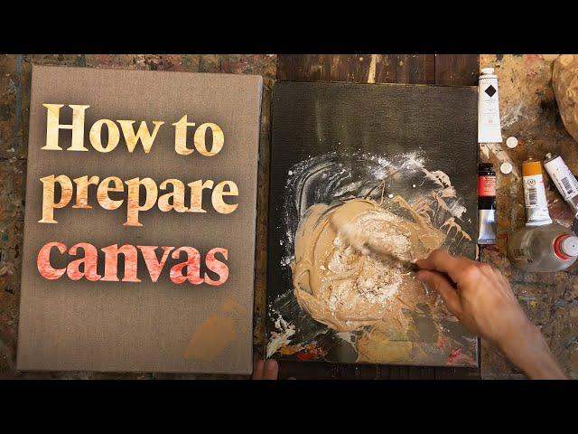 How to prepare a canvas like the Old Masters | Demonstration by Jan-Ove Tuv