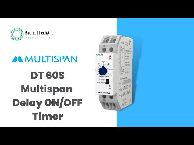 Multispan Delay Timer DT-60S | 30S | 10S | Fixed time RadicalTechArt I RadicalTalks I RadicalTechMar