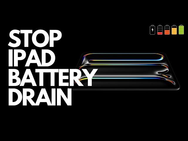 How to Stop iPad Battery Drain When It's in StandBy Mode