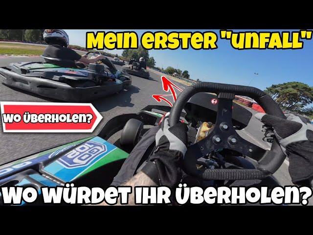 MEIN ERSTER "Unfall"TÜberholmanöver, riskantes Fahren und am Ende ein Dreher | GoKart Highlights