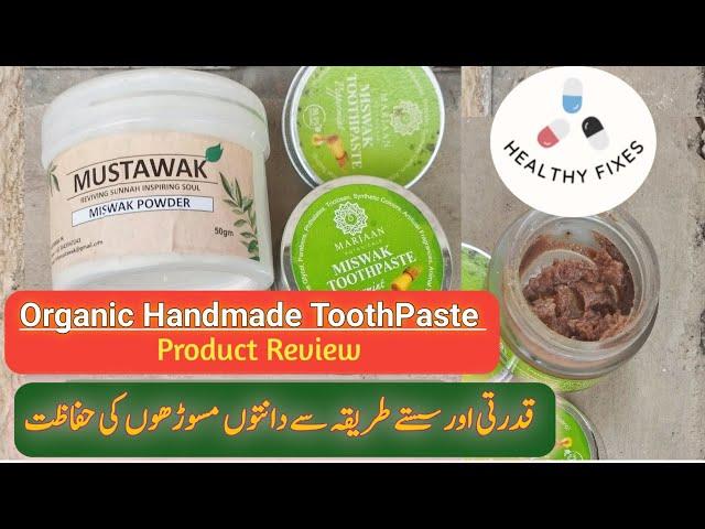 HandMade Organic ToothPaste  Product Review | Tartar/ Plaque Removal | Teeth Care | Healthy Fixes