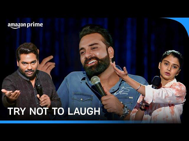 Try not to laugh | Bass Kar Bassi, Tathastu, Comicstaan | Prime Video India