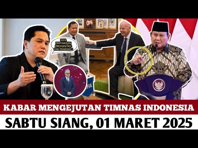  BENAR BENAR DILUAR DUGAAN - ERICK THOHIR TEMUKAN PRABOWO & PRESIDEN AFC ⁉️ BERITA TIMNAS INDONESIA