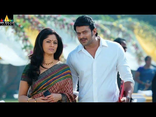 Mirchi Movie Prabhas and Nadhiya Scene | Latest Telugu Movie Scenes | Sri Balaji Video