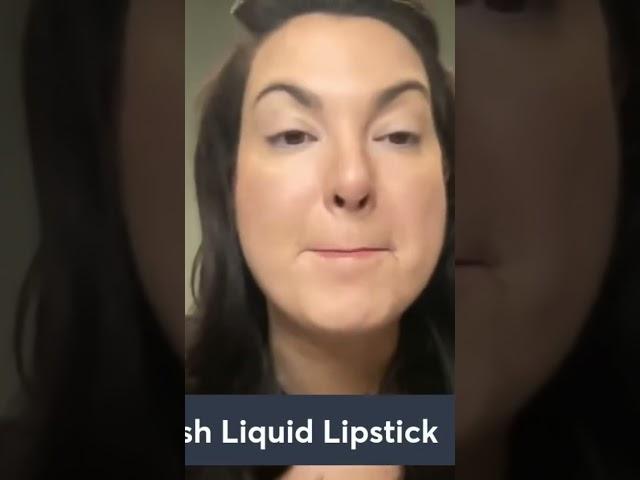 #younique splash liquid lipstick in the color dirty chai - application and color #lipstick