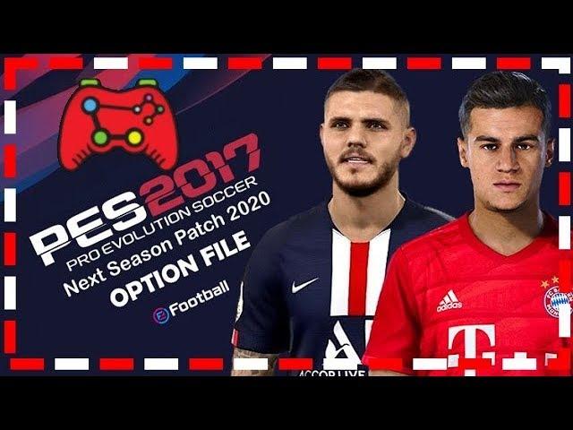 PES 2017|Next Season Patch Option File 2019-2020|By Micano4u